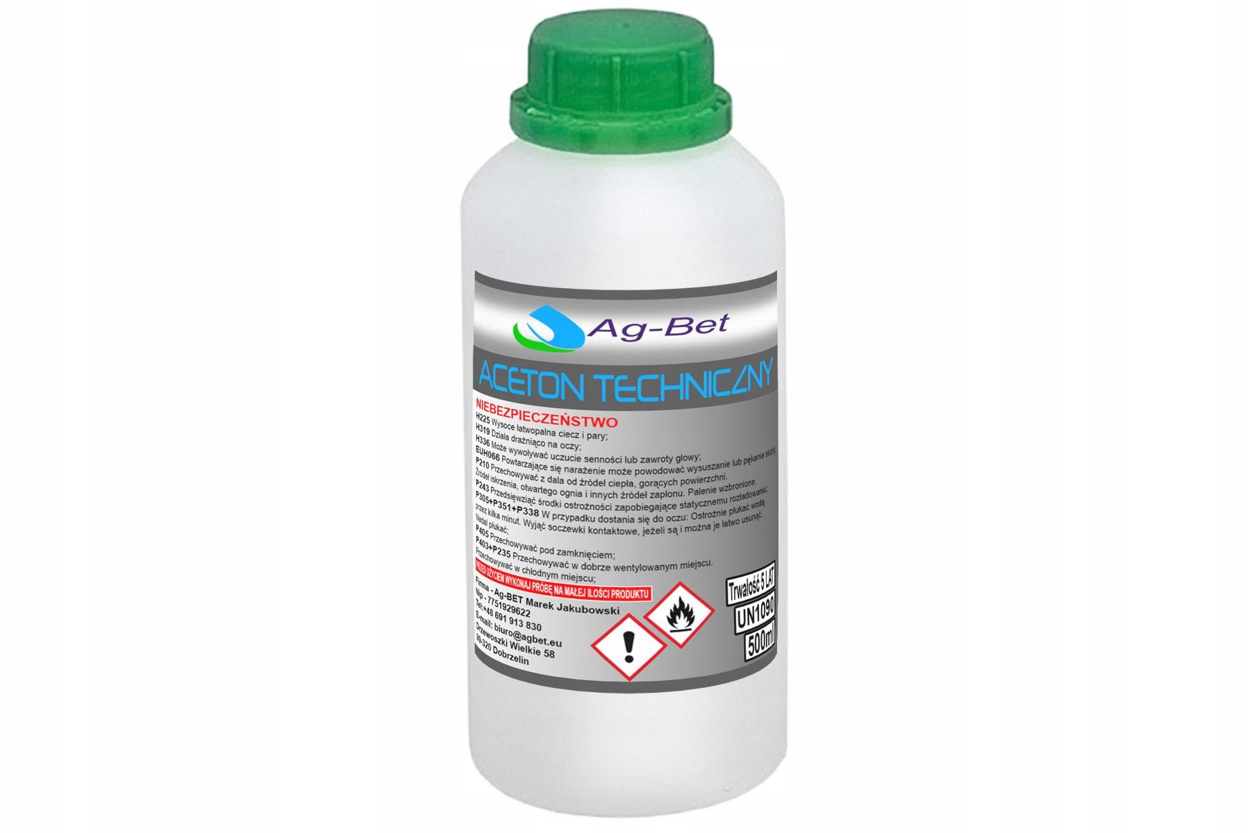 

Aceton Techniczny Czysty 100% Do Żywic 500 ml.