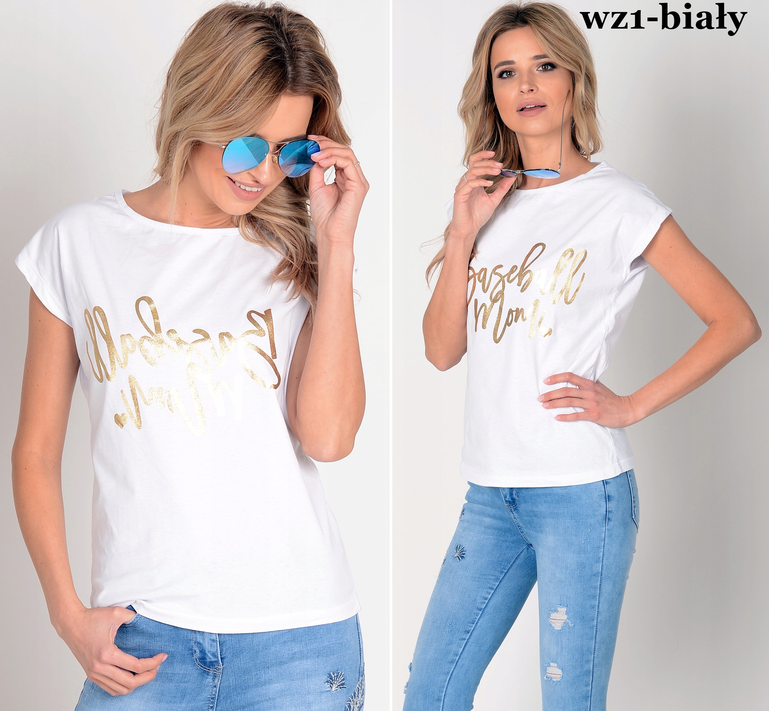 

Damski t-shirt krótki rękaw bluzka M