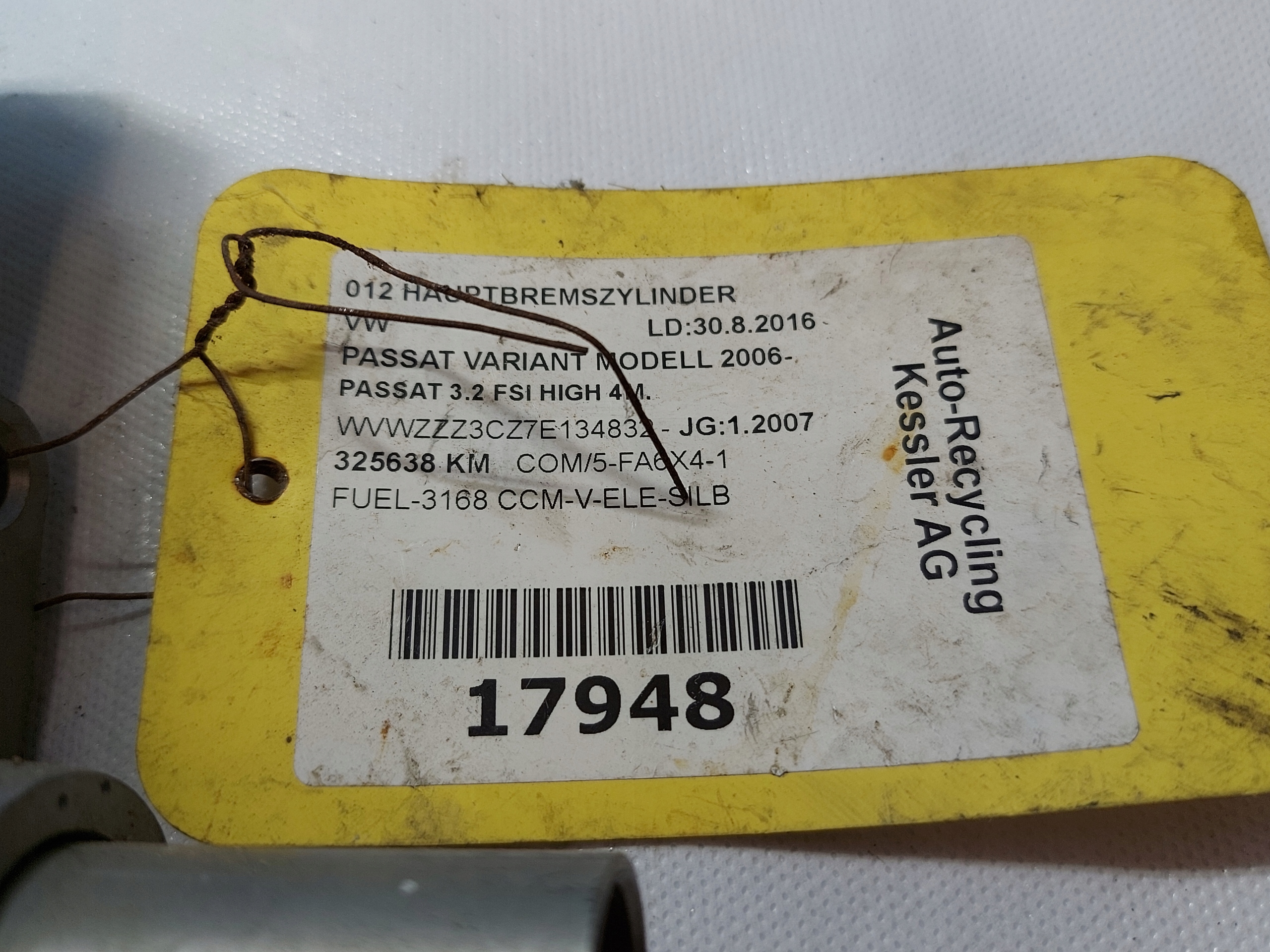 Servofreno PASSAT B6 3.2 FSI ATE 3146WJT8