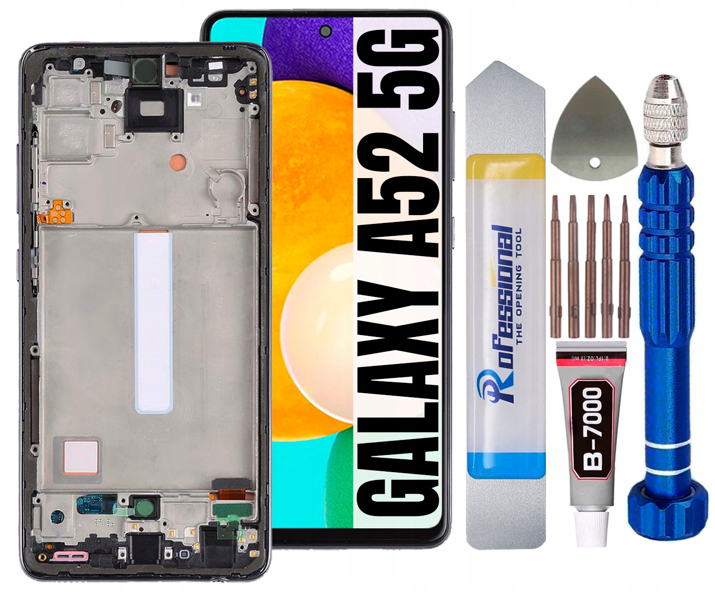 Displej Pro Samsung Galaxy A52 5G Plná Velikost 6,5" Oled Obrazovka Rámeček