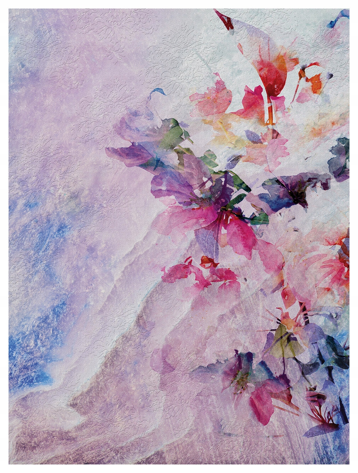 Fototapeta Kvetinová abstrakcia Pastelová vinylová záhrada 184x254 lepidlo