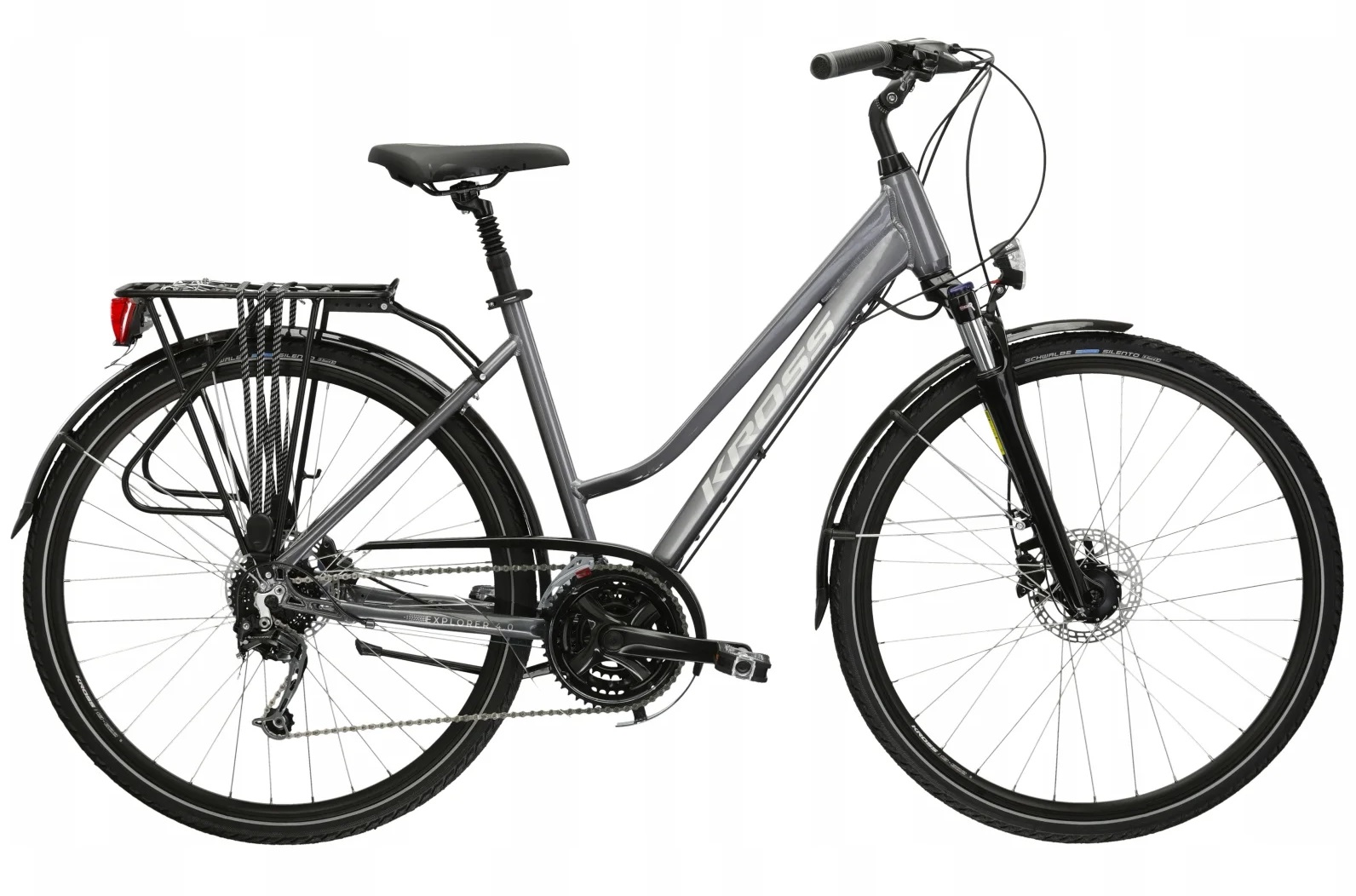 Rower Kross Explorer 4.0 D Pro Deore (Trans 5.0) Treking grafit 19" L