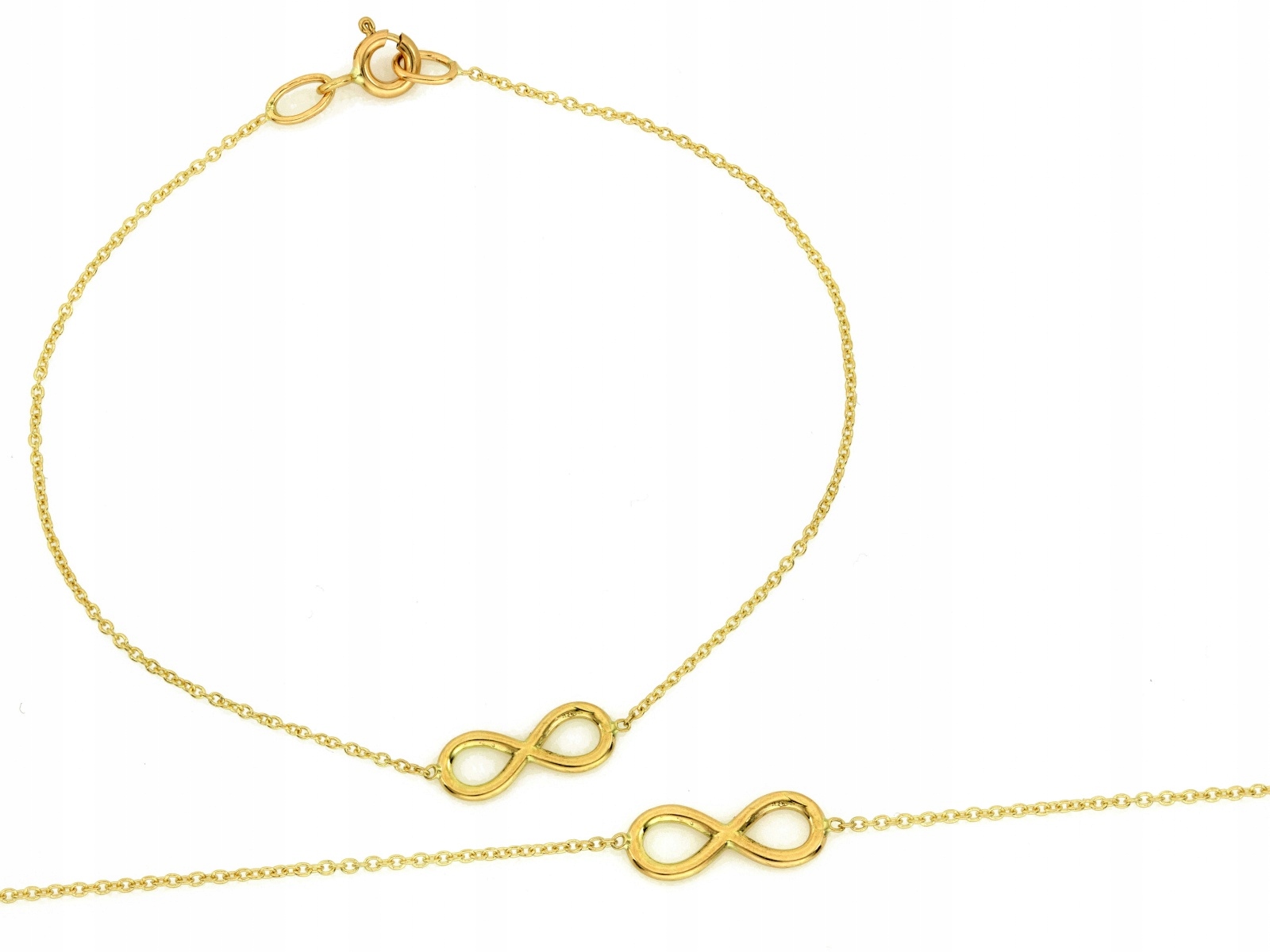 Zlatý náramek 585 nekonečno r18 Infinity bez kamenů 0.97 g
