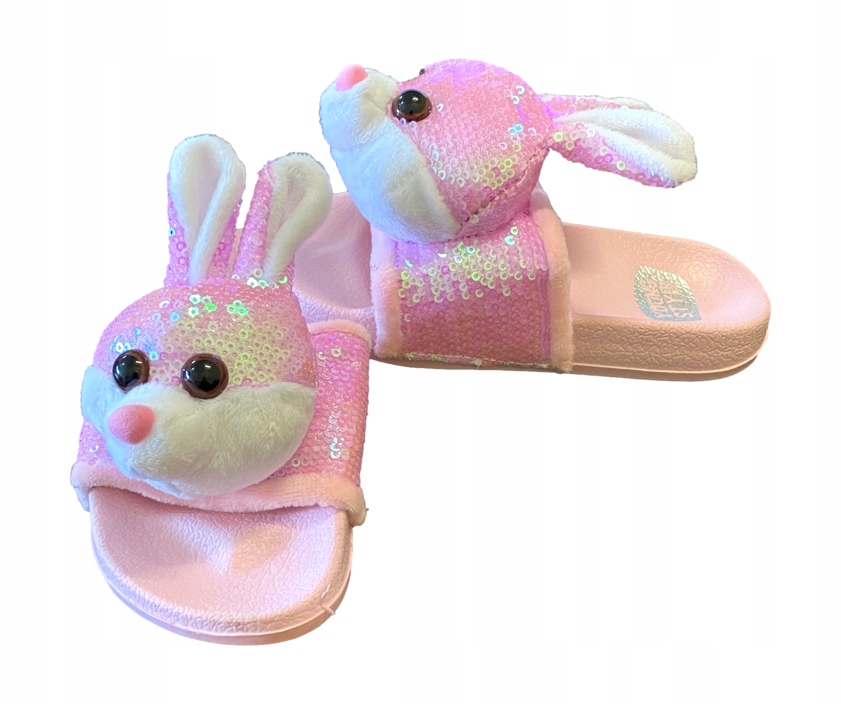 

Klapki Dziecięce Cekinyb Królik róż *32