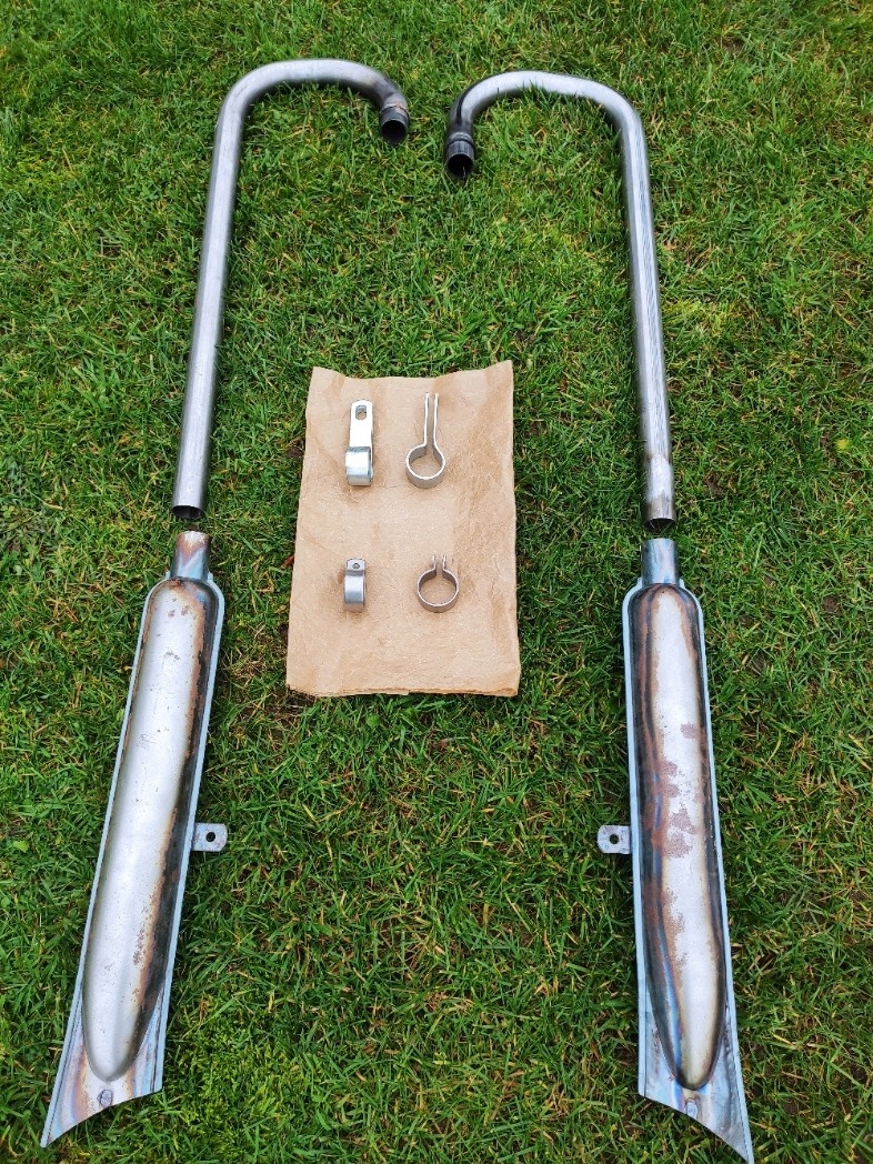 Dněpr K-650 MW-650 Výfuk Tlumič Surové Koleno