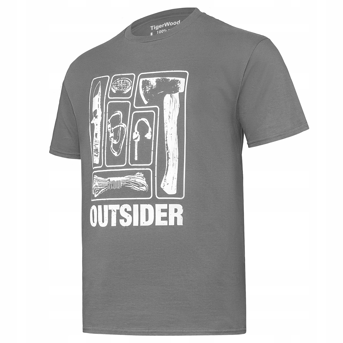 

Koszulka T-Shirt TigerWood Outsaider szara S
