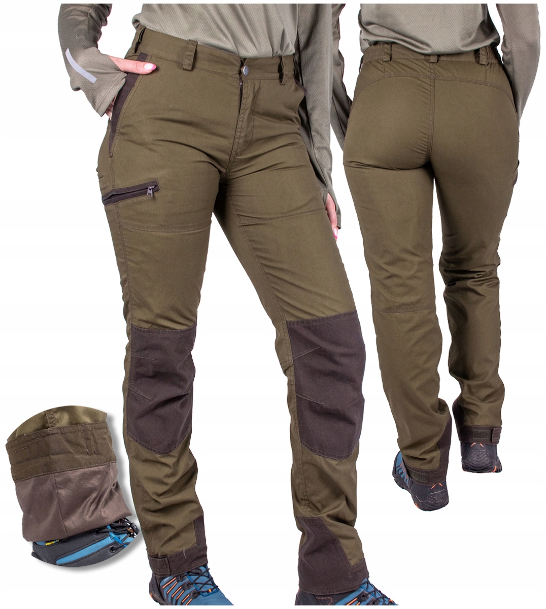 Dámské zateplené lovecké kalhoty Voděodolné Firi zelené 52 XXL