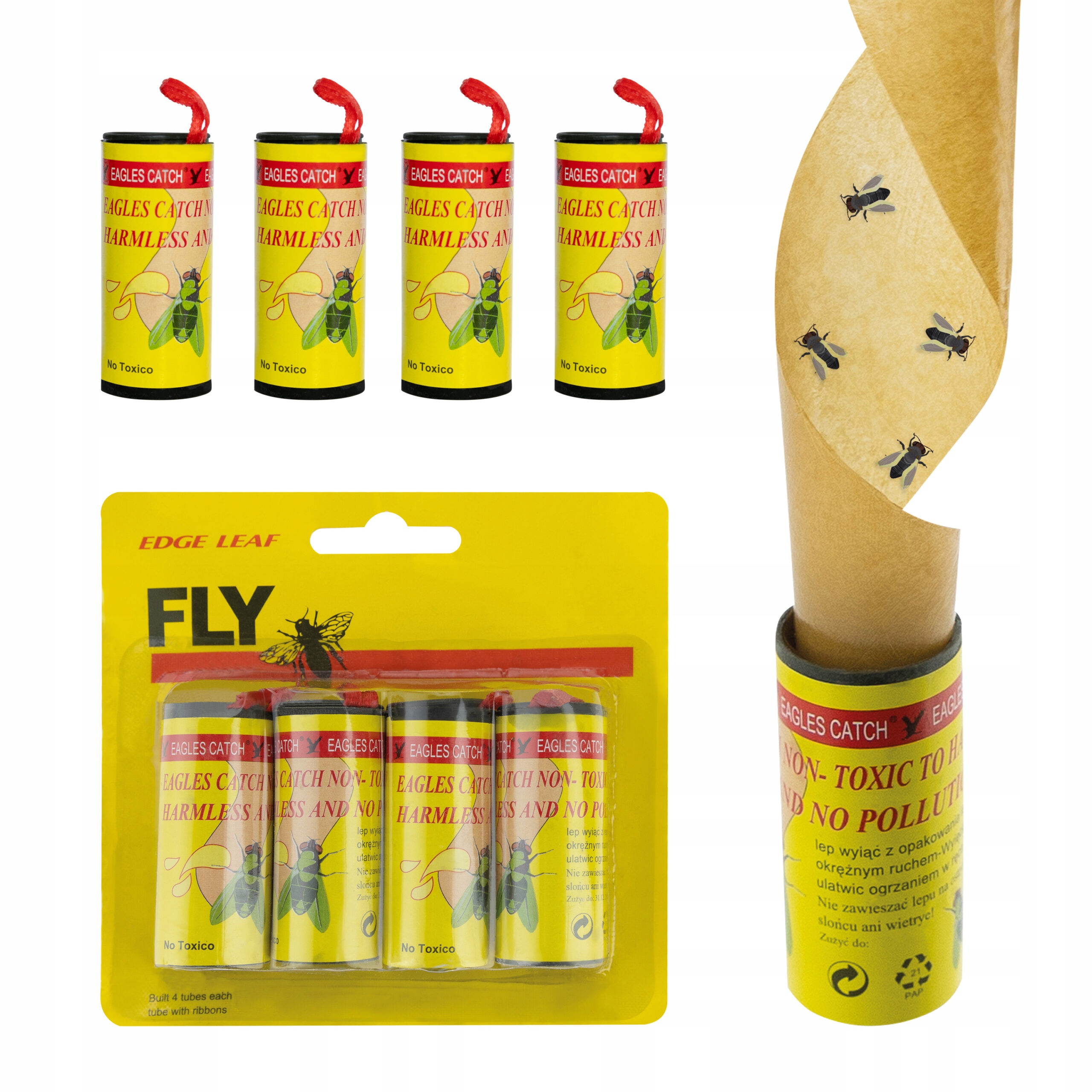 

Lep Pułapka Lepowa Na Muchy Muszki Owocówki 4 Szt