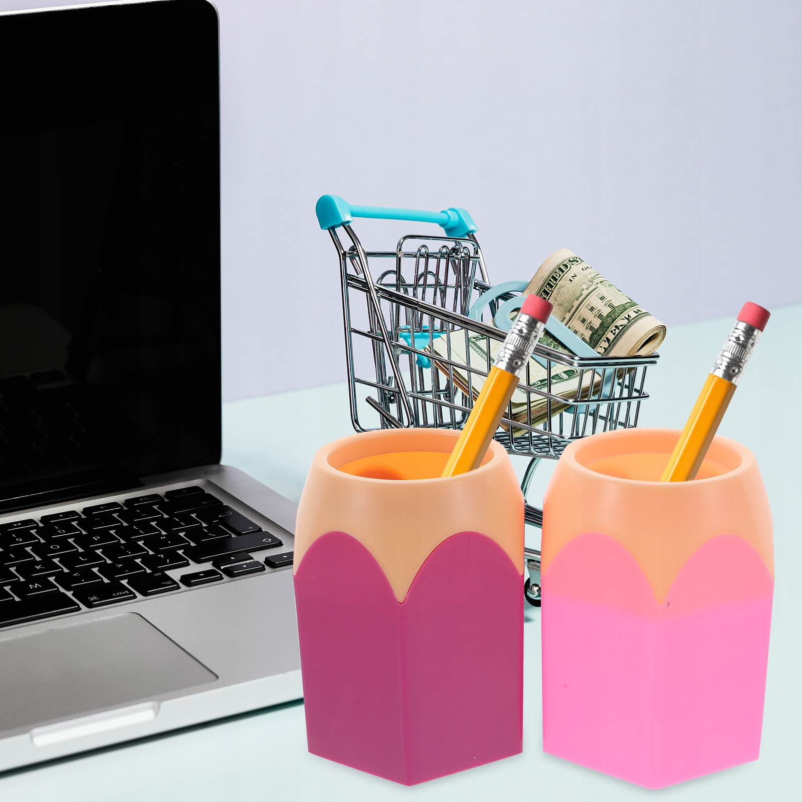 ORGANIZATOR NA DŁUGOPISY DUŻA POJEMNOŚĆ STYLOWY PROJEKT Przeznaczenie na długopisy