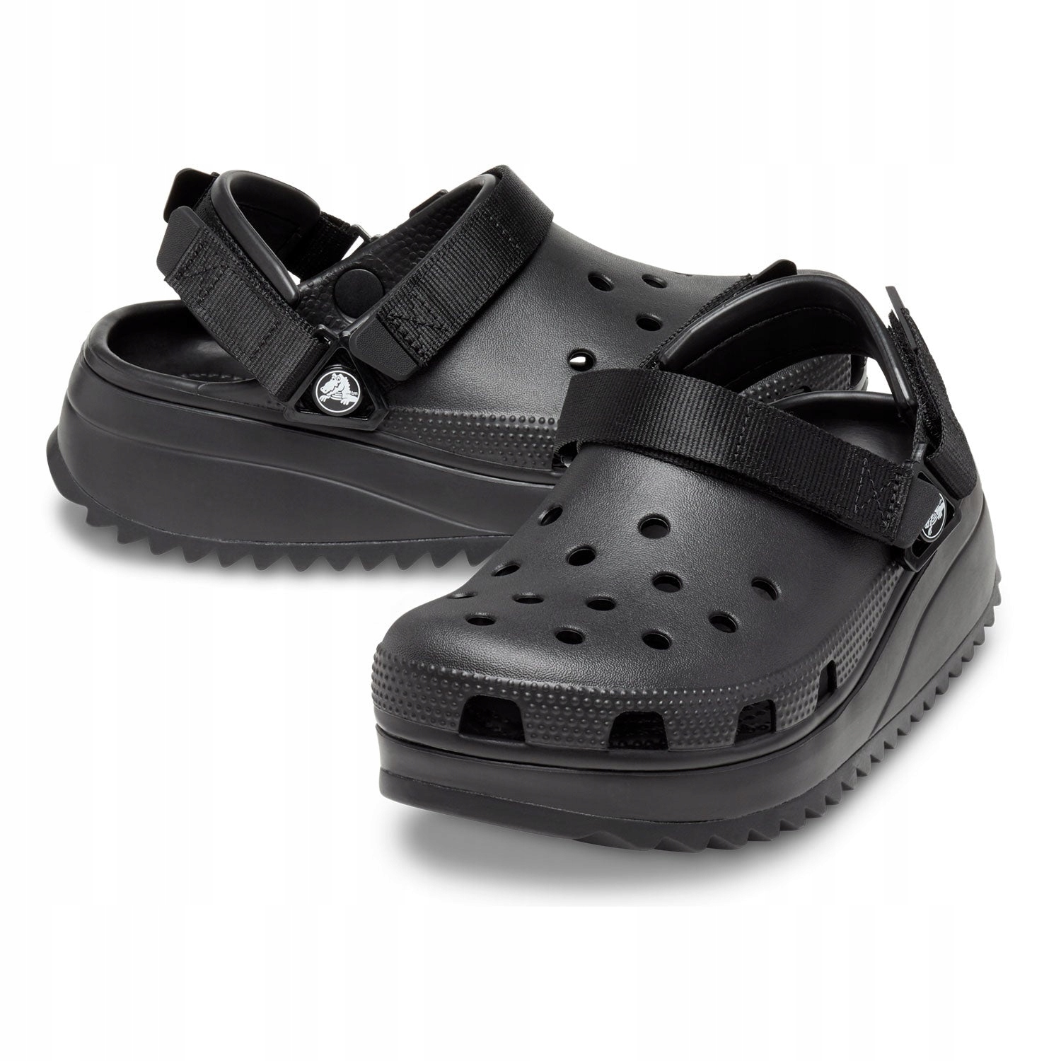 CROCS DAMSKIE CHODAKI NA PLATFORMIE PIANKOWE KLAPKI HIKER CLOG r. 37/38 Marka Crocs