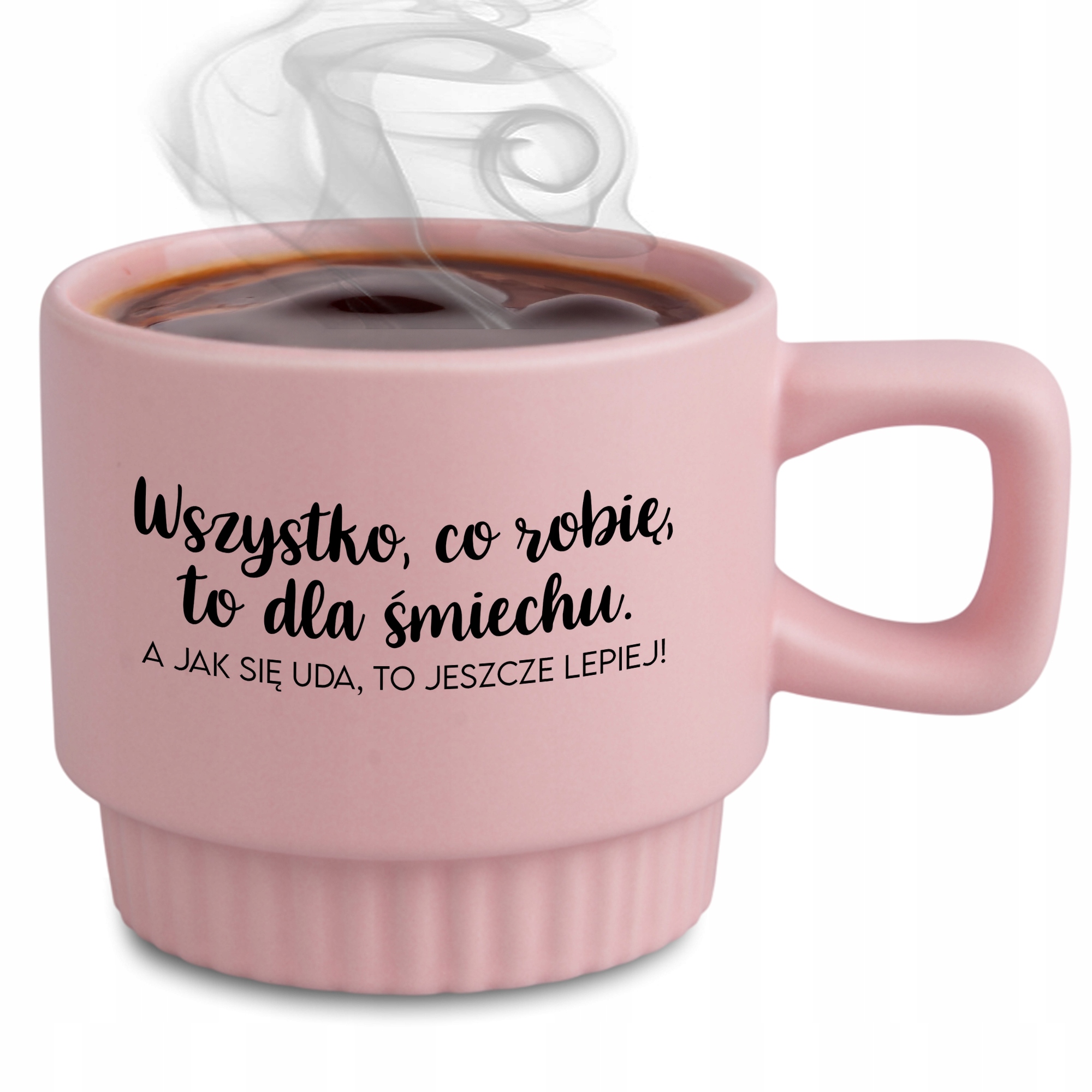 Ryhovaný Hrnček, Elegantný Darček Do Práce V Kancelárii, Ružový, Všetko, Čo Robím