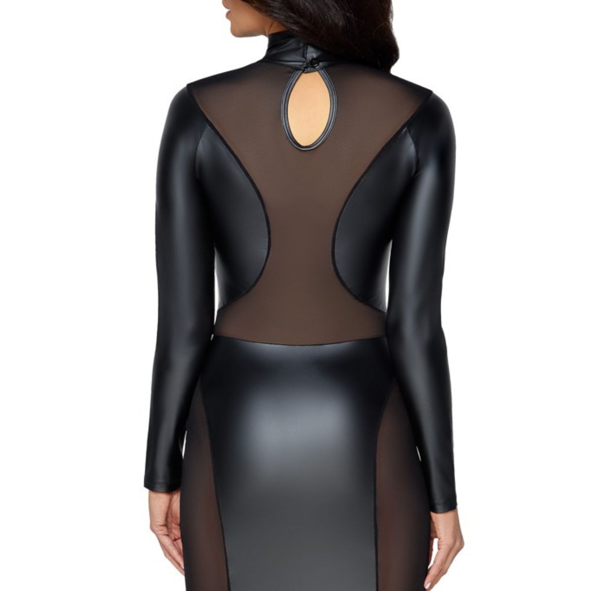 Cottelli mini sukně/podvazkový pás, černá, velikost L