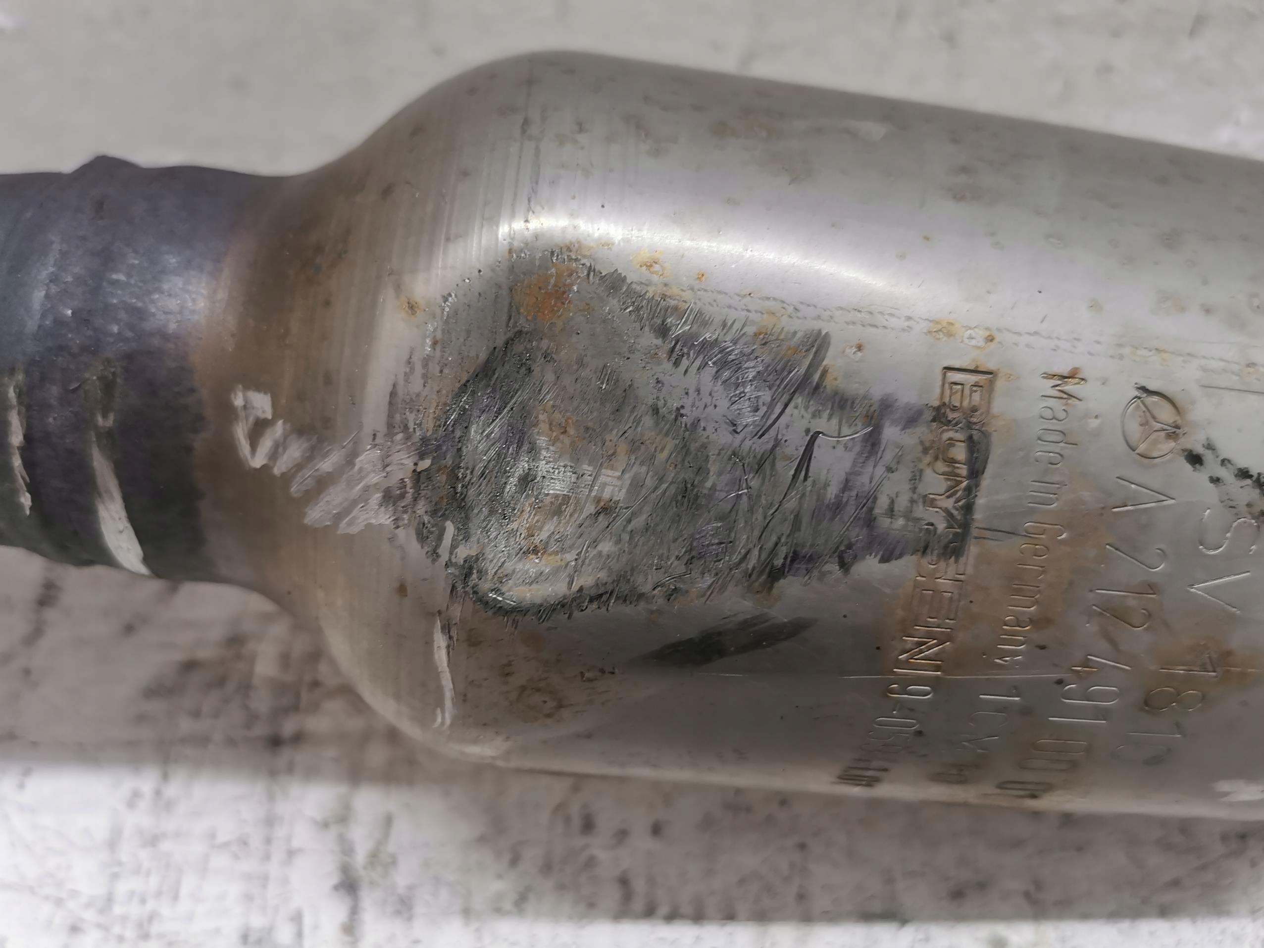 exhaust pipe central PUSTY MERCEDES W207 1.8 CGI