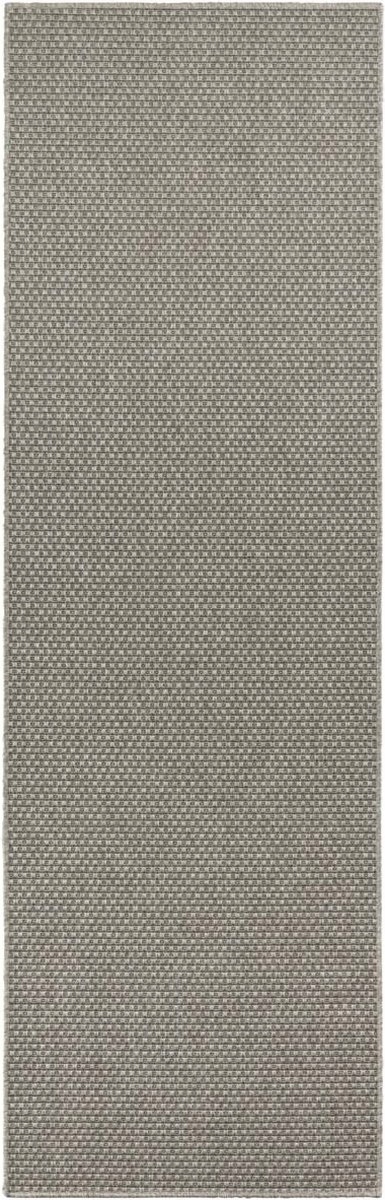 Behúň sivý, plocho tkaný, šnúrkový, 80x350 cm