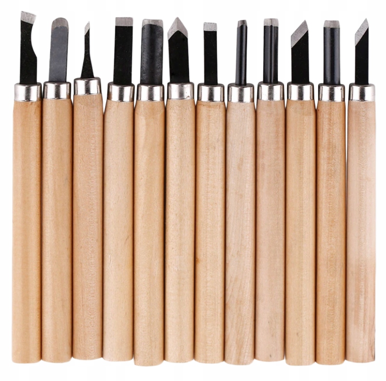 

Dłuta Do Drewna Rzeźbiarskie Stolarskie Rylce x12