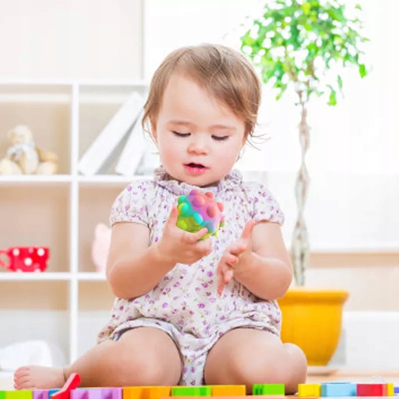 PIŁKA ANTYSTRESOWA DO WCISKANIA POP IT PIŁECZKA push bubble SENSORYCZNA Rodzaj gniotki