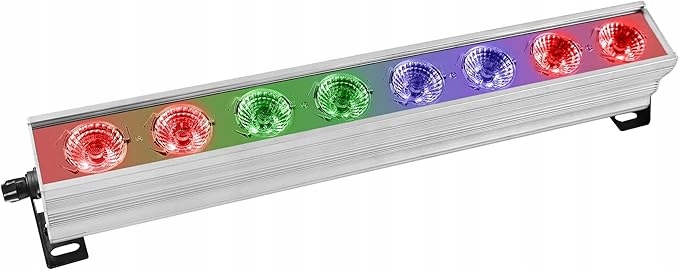 Scénické osvetlenie Led Par S 8 Led diódami 4W Rgb 4v1 a 7 režimami DMX512