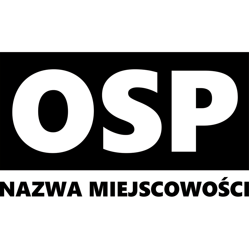 Naklejka na samochód Straż Pożarna Strażak Osp Twój Napis Nazwa 10 x 6 cm