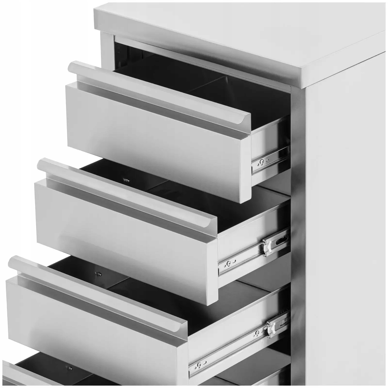 SZAFKA DO KUCHNI Z 4 SZUFLADAMI STAL NIERDZEWNA Marka Royal Catering