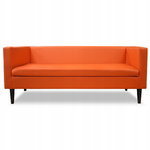 Sofa kanapa GRAFFITI ekoskóra pomarańcz czarnenogi Kod producenta 566