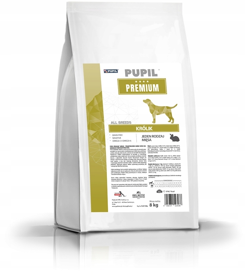 Pupil Premium karma sucha dla psa All Breeds królik 8 kg