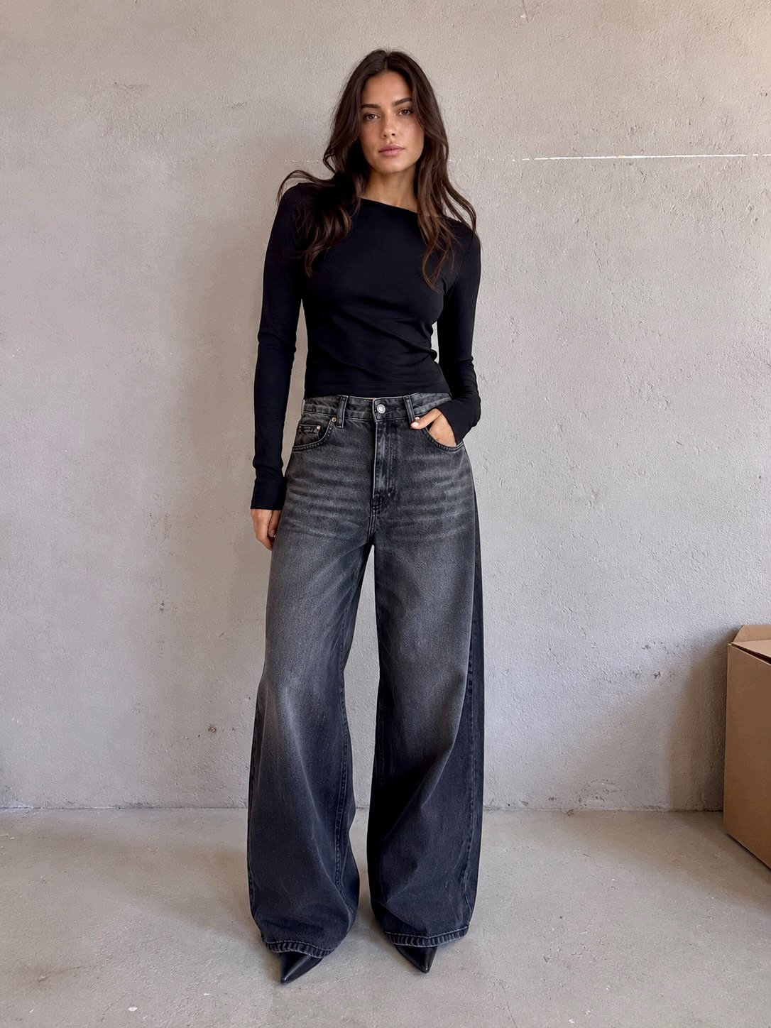 Dámské džíny Wide Leg Storm 40