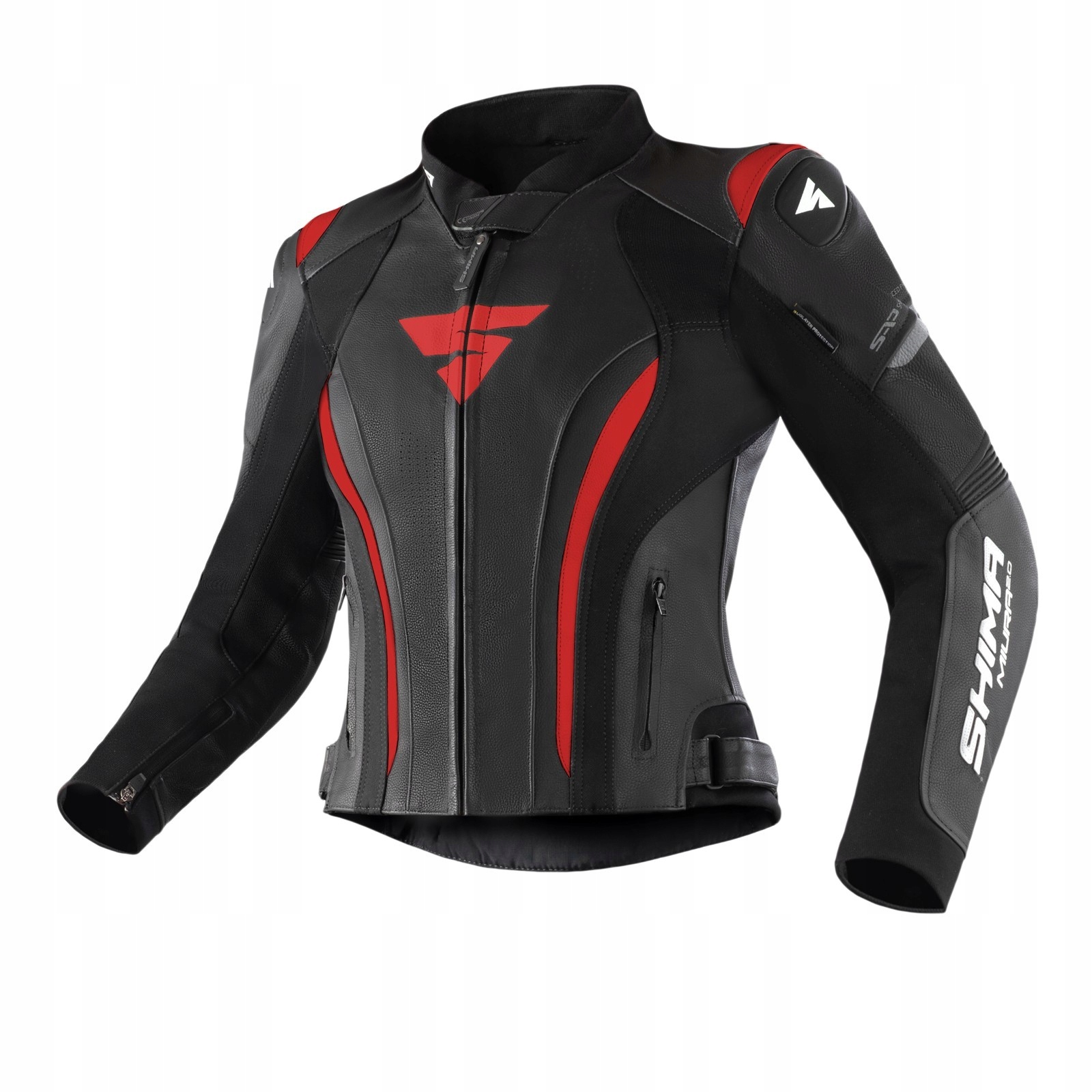 Dámska kožená motocyklová bunda Shima Miura 2.0 Red 36