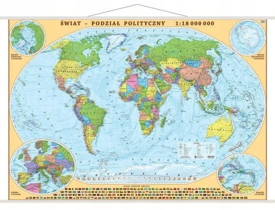 Świat XXL Mapa Ścienna Świata Polityczna Eko Graf