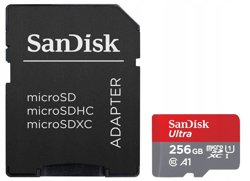 SanDisk Ultra 256 GB 150 MB/s micro + adapter