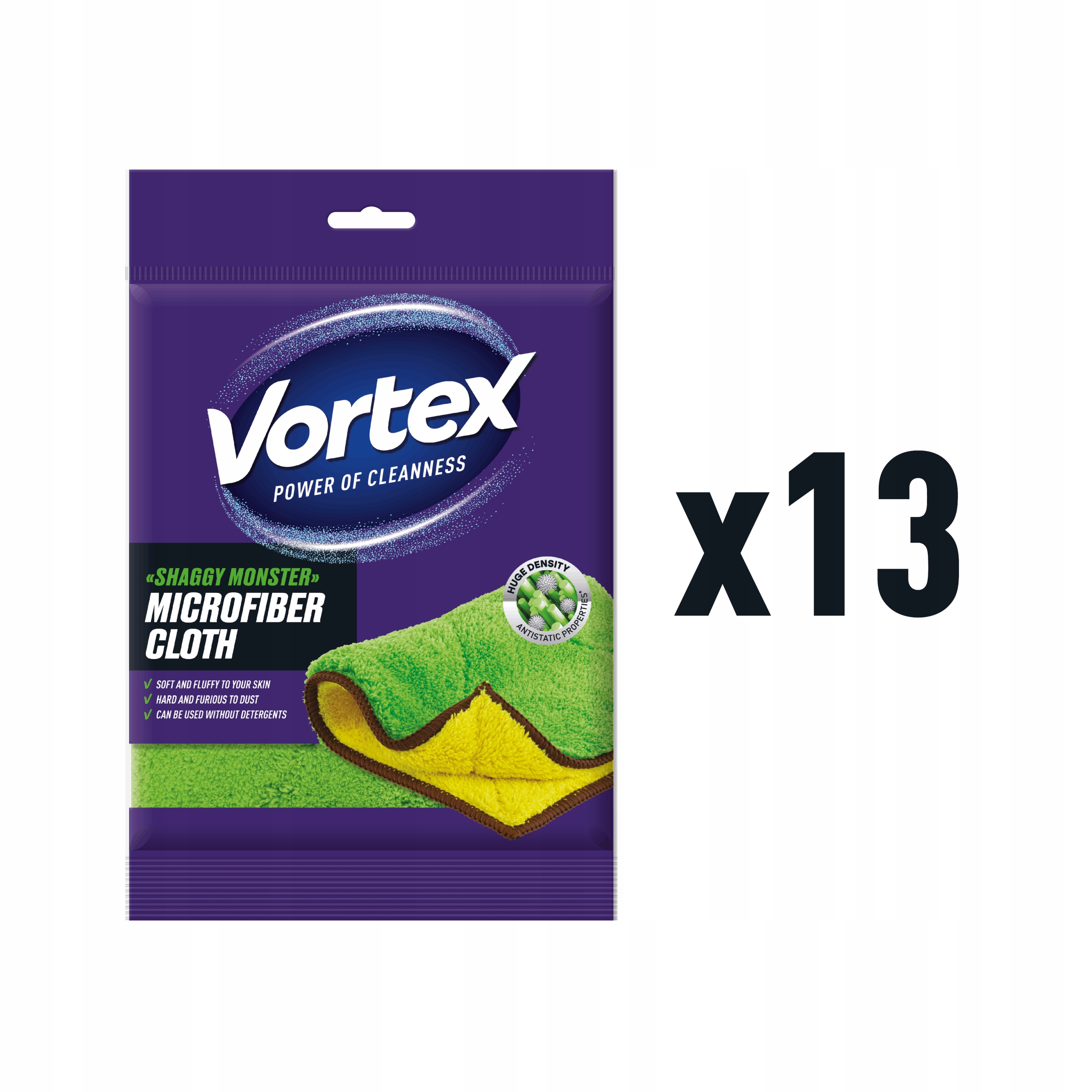 Levně Vortex Shaggy Monster mikrovláknová utěrka, 1 Ks , sada 13 balení × 1 Ks