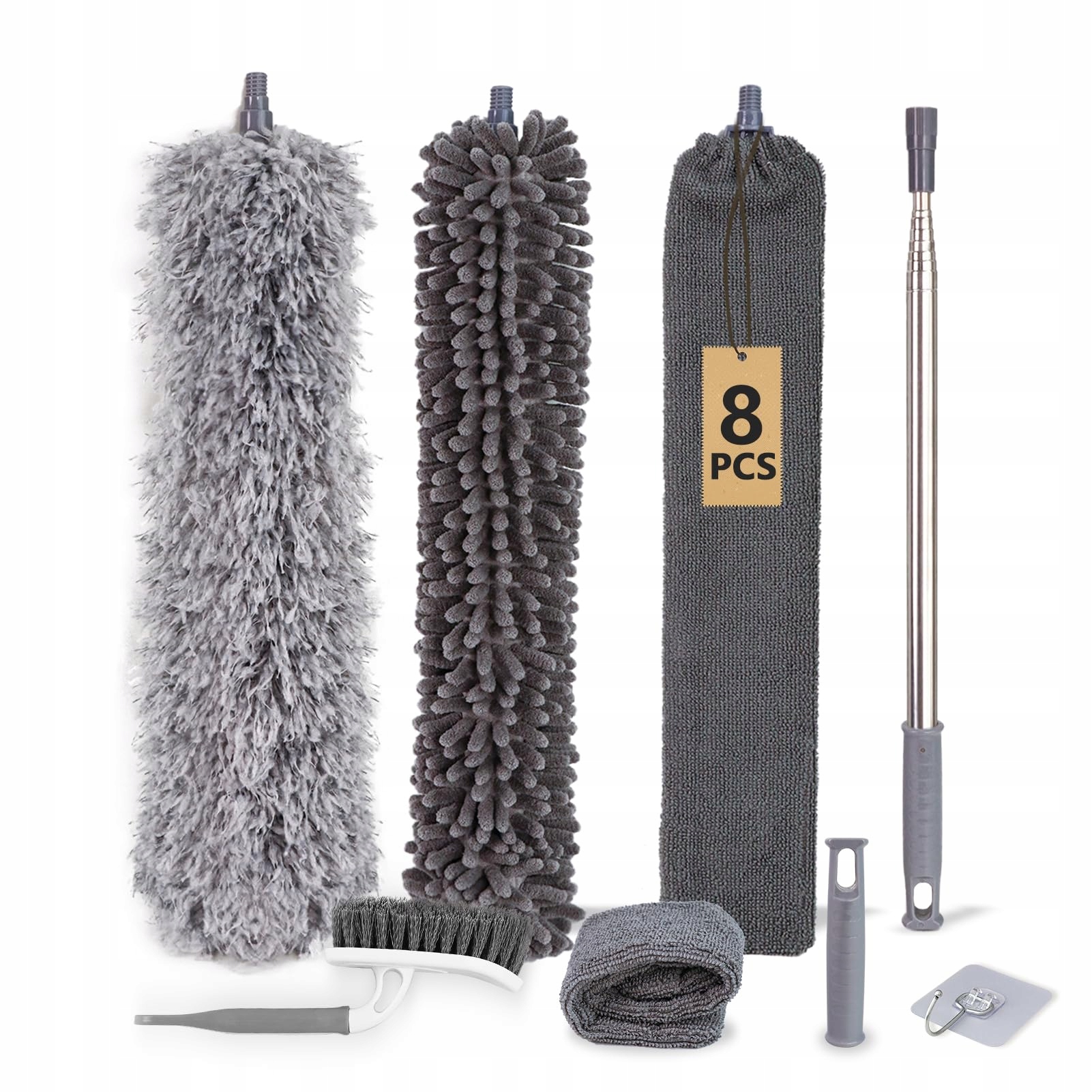 Levně Oiamker Teleskopická sada na prach Mikrovlákno 8 Kusů 250 cm