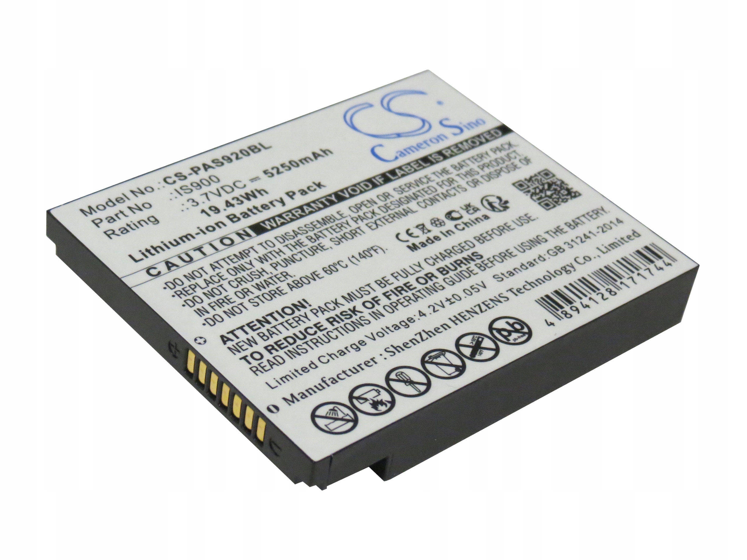 Baterie CS-PAS920BL pro platební terminál Pax IS900 Pax A920 Pax A920C