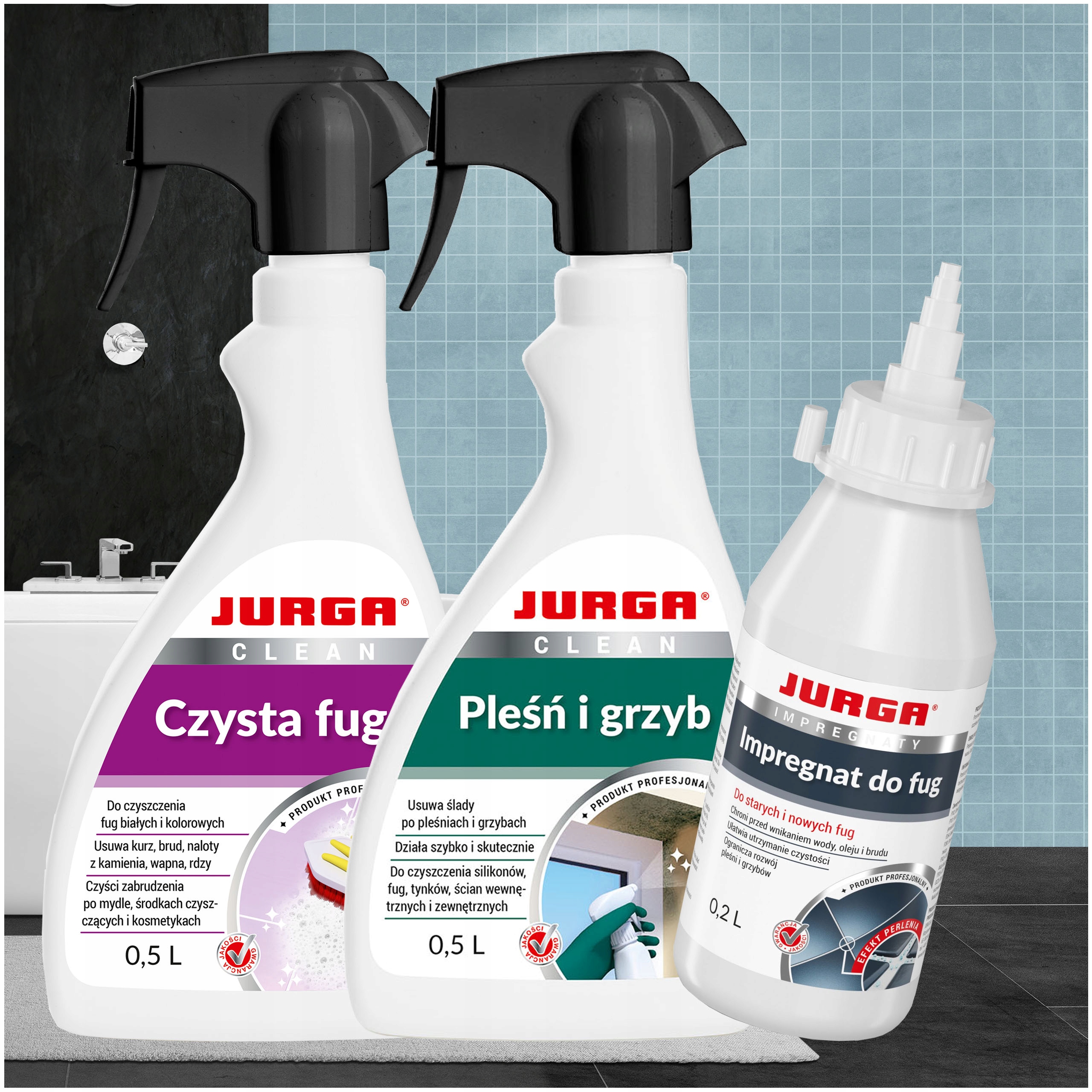 Levně Tekutina na fugy Čistá Fuga Plíseň a houba Impregnát na fugy Jurga