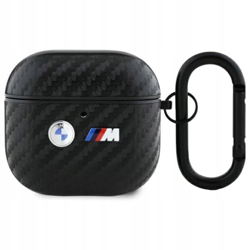 Bmw Carbon Double Metal Logo Etui AirPods 4 (czarny)