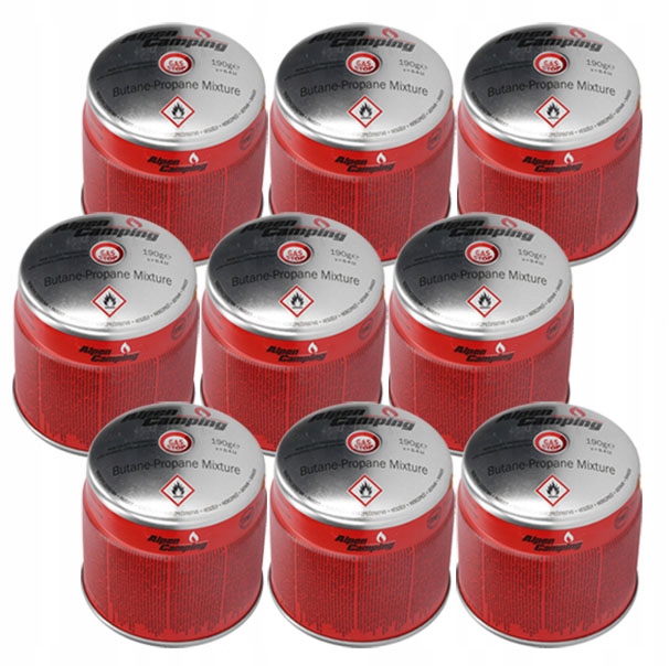 

Gaz do Kuchenki kartusz Palnika Lutlampy 190g x9