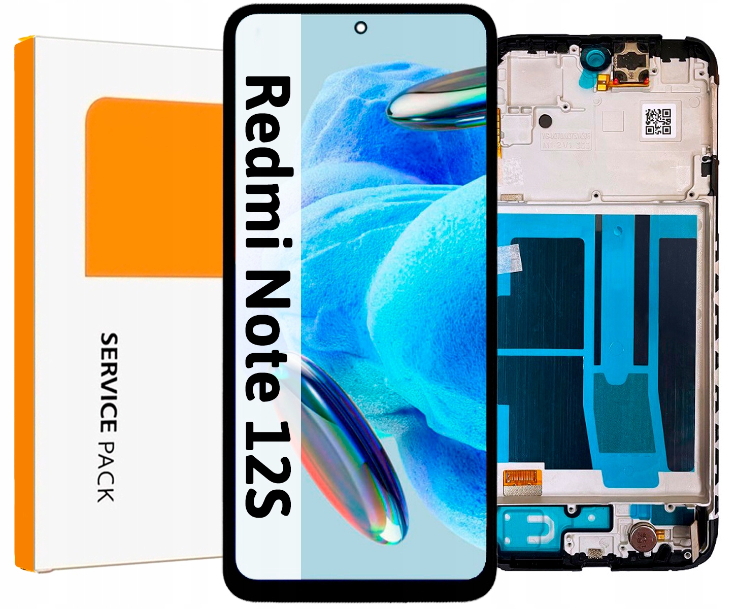 Wyświetlacz AMOLED czarny do Xiaomi Redmi Note 12S oryginał HD