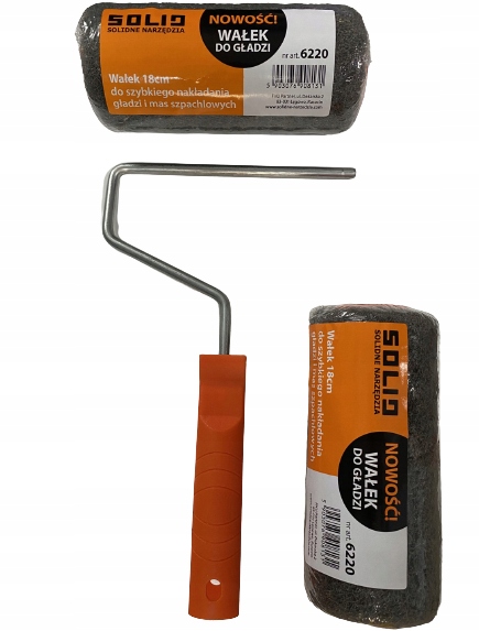 

Solid wałek z rączką do gładzi 18 cm 2 sztuki