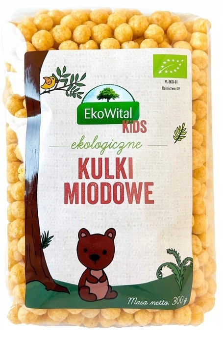 Levně 5X Ekowital Medové kuličky Bio 300 g