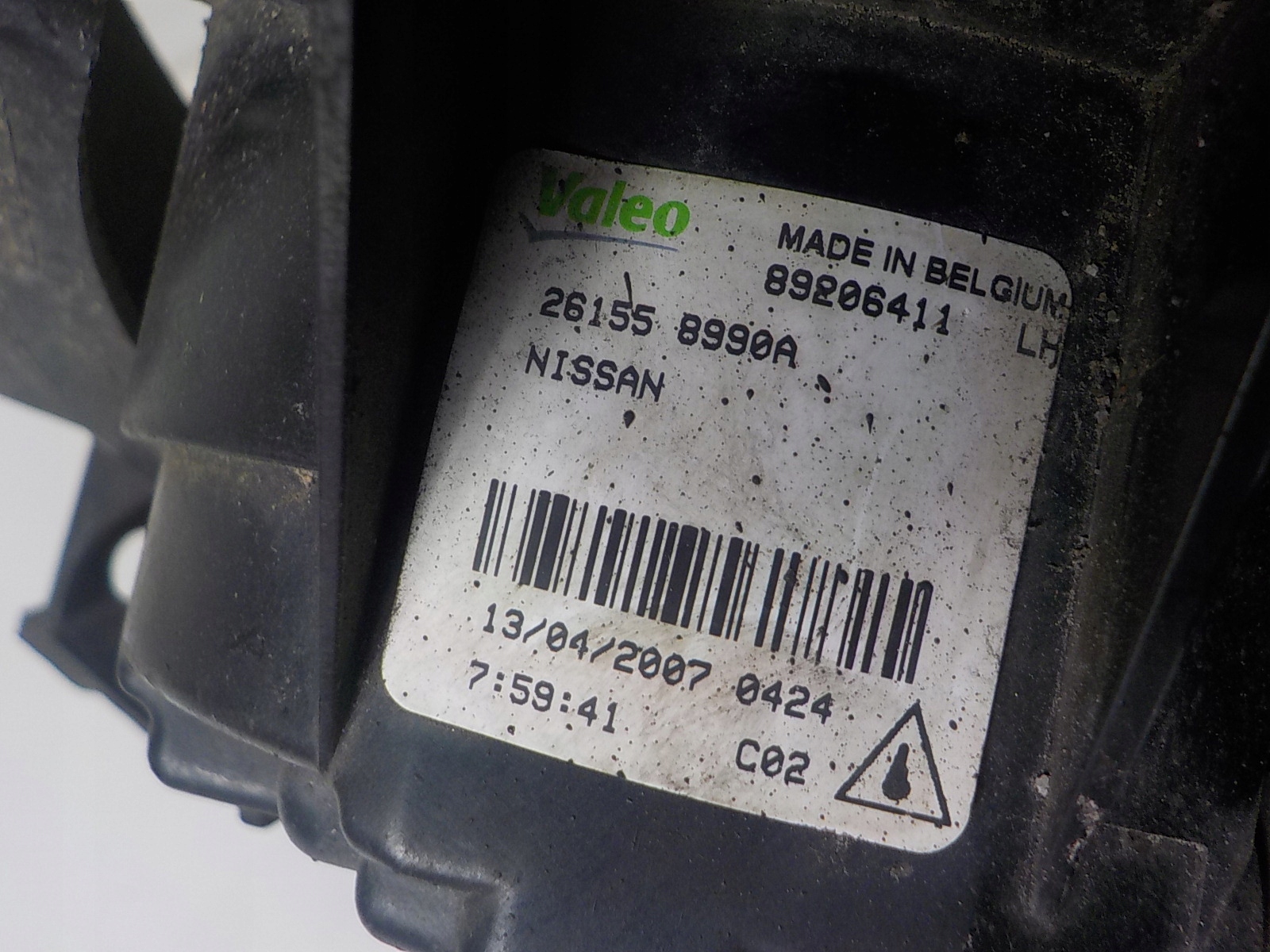 NISSAN QASHQAI J10 fog light left front front 89206411