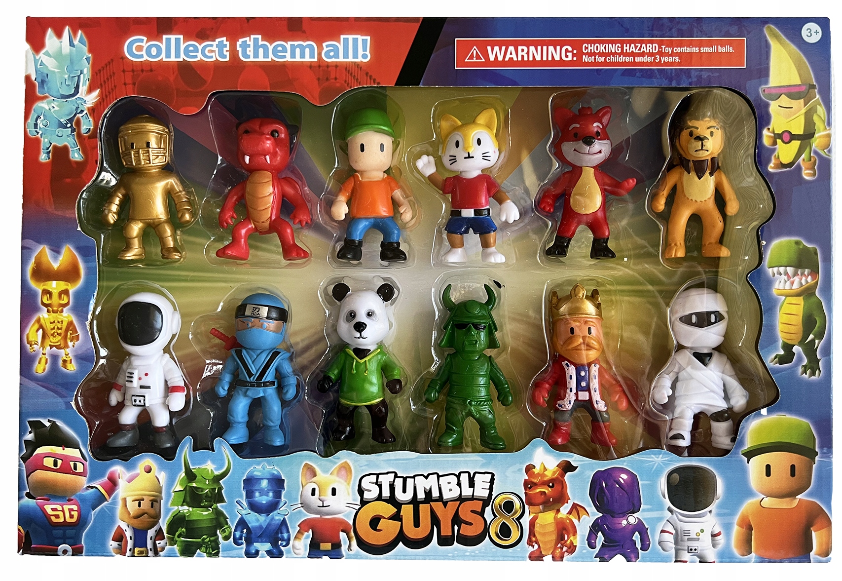 FIGURKI STUMBLE GUYS ZESTAW 12 FIGUREK Z GRY Typ zestaw