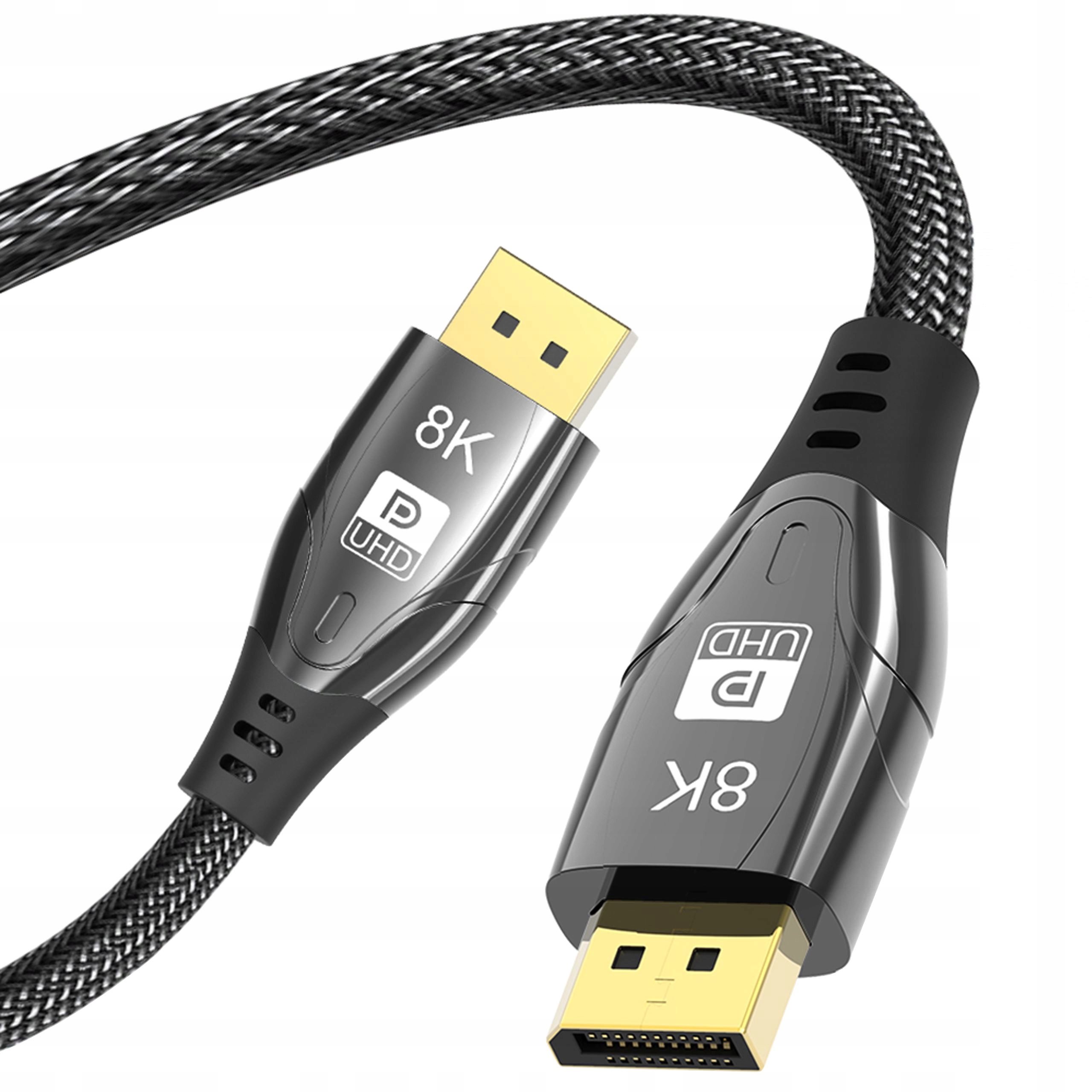 

Kabel Przewód Displayport 1.4 8K 60Hz 4K 240Hz 2m