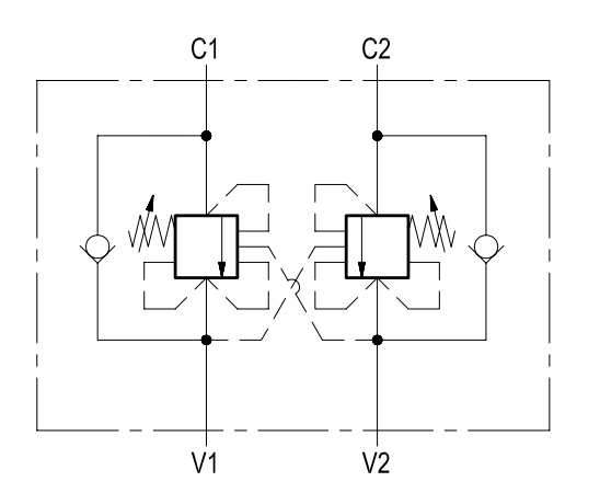 Zawór zwrotny hydrauliczny Bosch RexrothR930001787 Numer katalogowy części R930001787