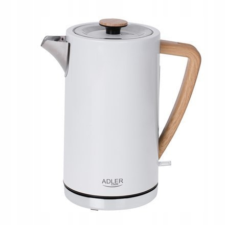 Adler Kettle Ad 1347w Electric, 2200 W, 1.5 L, Stainless steel, 360° rotat