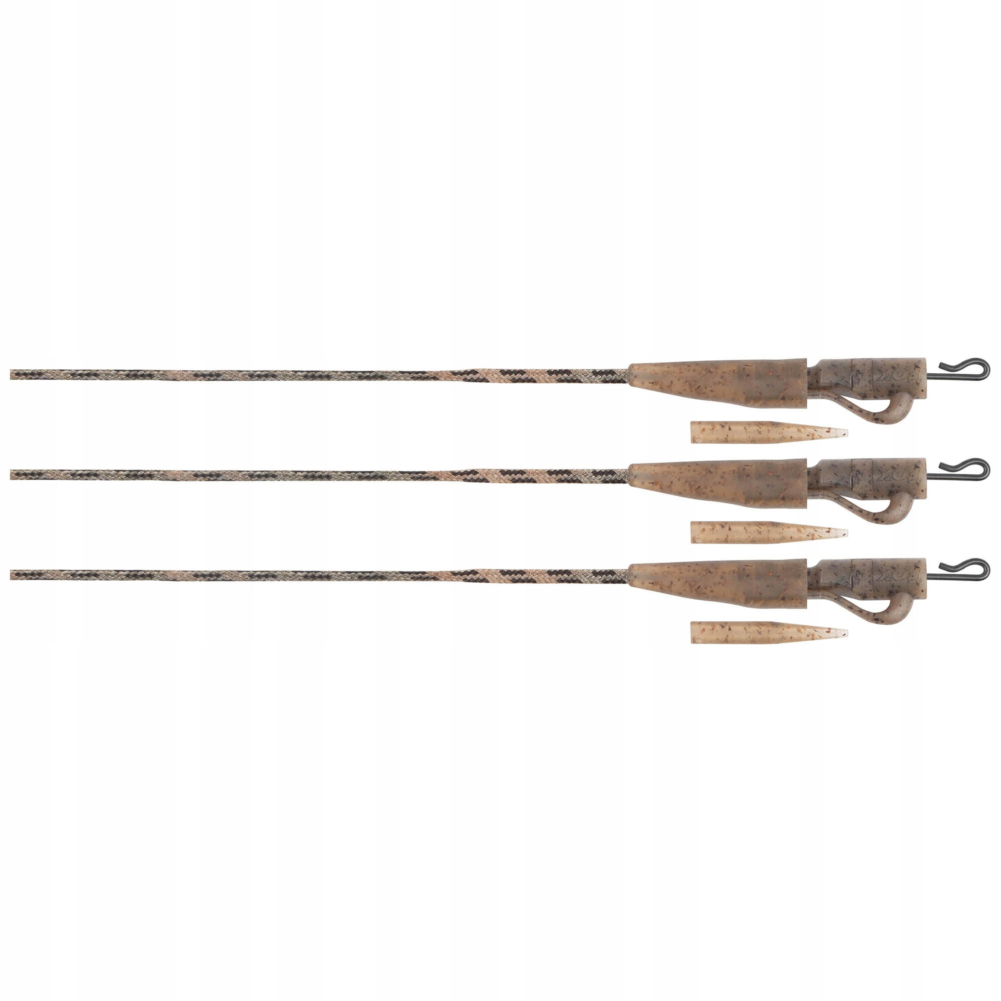 Zestaw Bezpieczny Klips Fox Edges Camo 40lb Submerge Lead Clip Leader X3