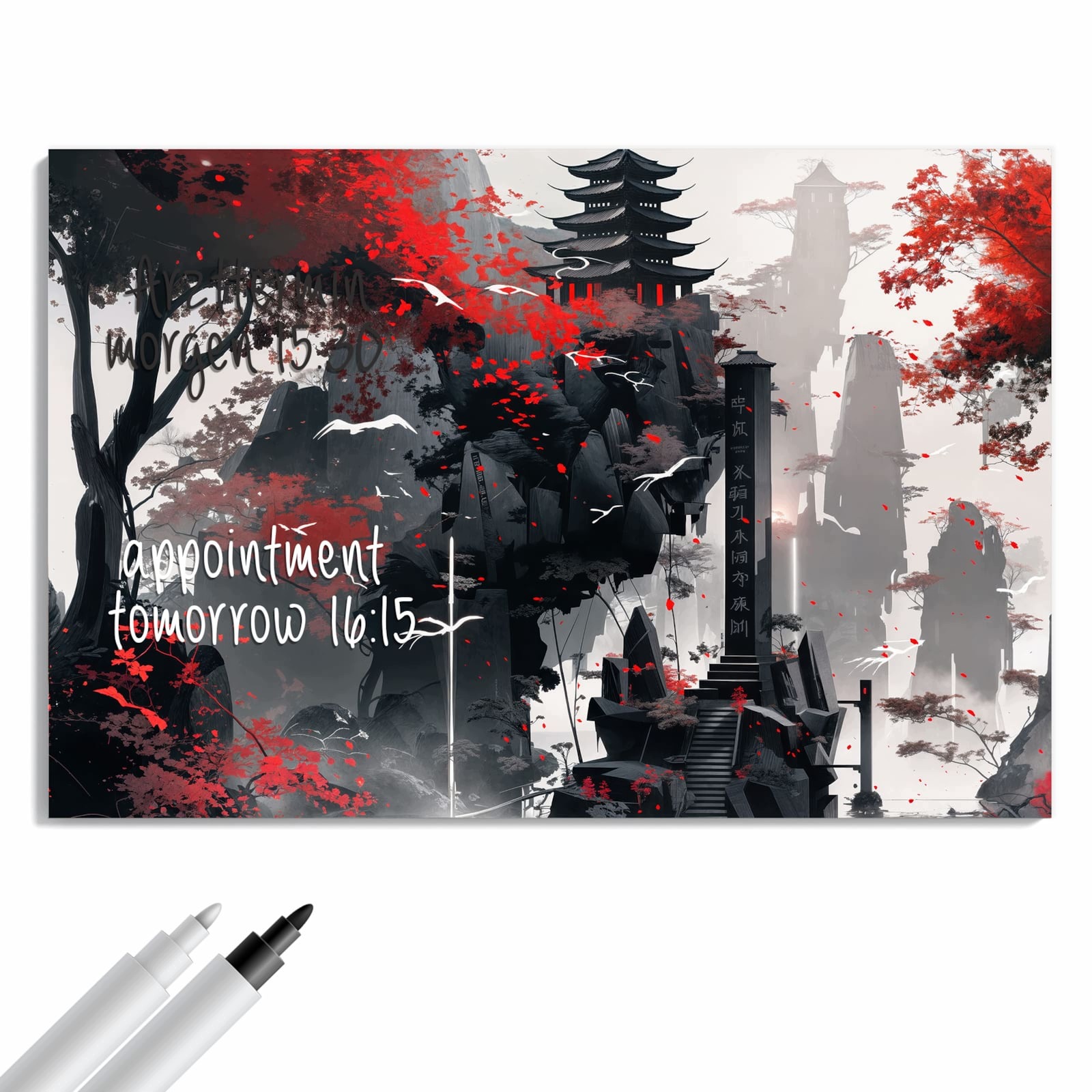 Magnetická tabule Mystický Chrám 90 × 60 cm