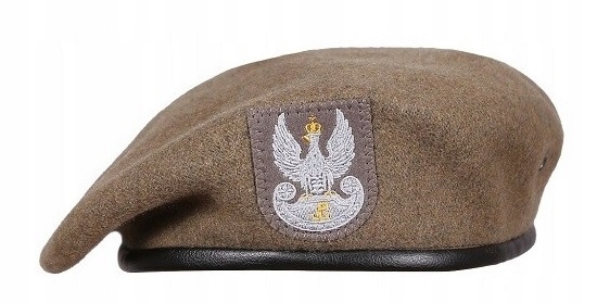 

Polski Wełniany Beret Wojskowy Wot z Orłem Oliv 58