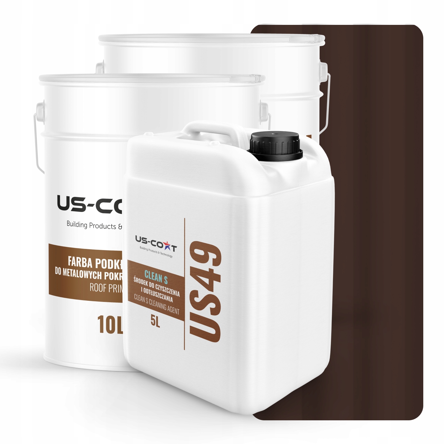 Farba Na Strechu Plechovú Krytinu Základ Odmasňovač Čokoládová Hnedá RAL8017 74m2 Polomatná