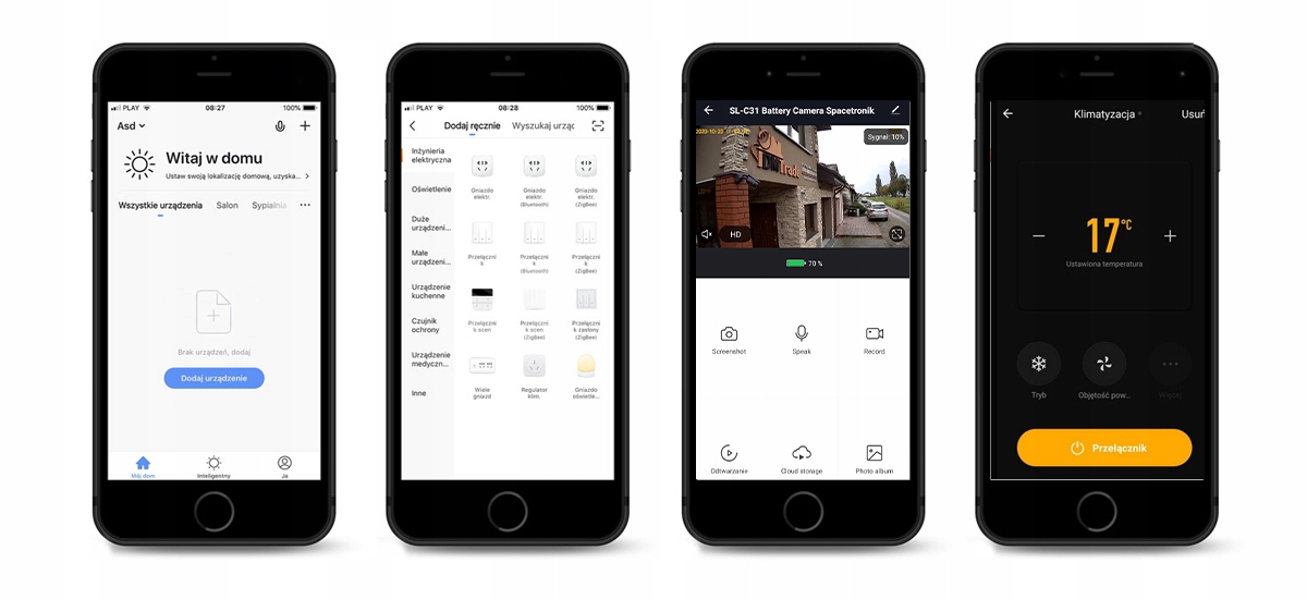 Zewnętrzne gniazdko Spacetronik Smart Life SL-PS34 Uziemienie Z uziemieniem