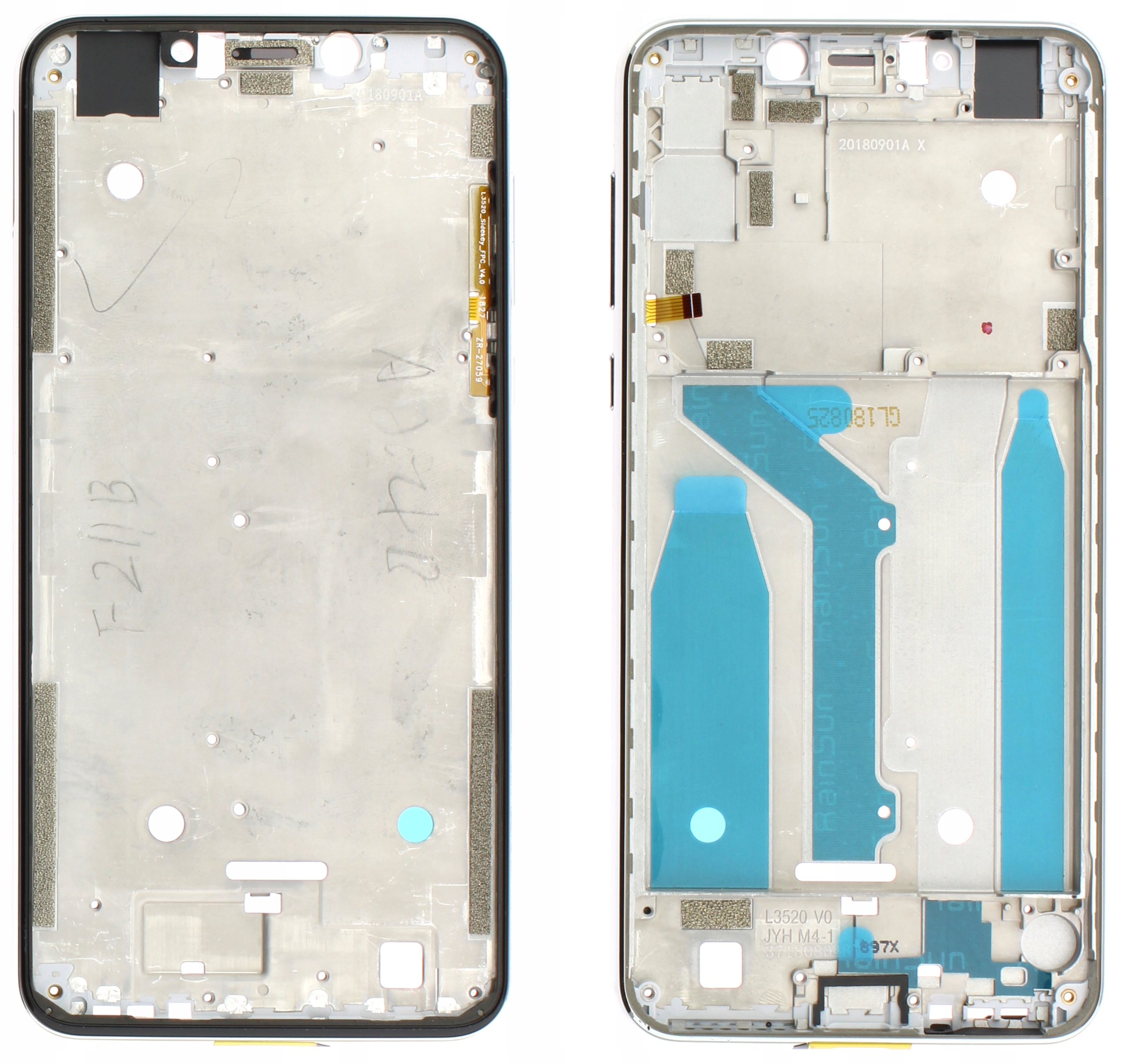 

Motorola One XT1941 Ramka Korpus Srebrny