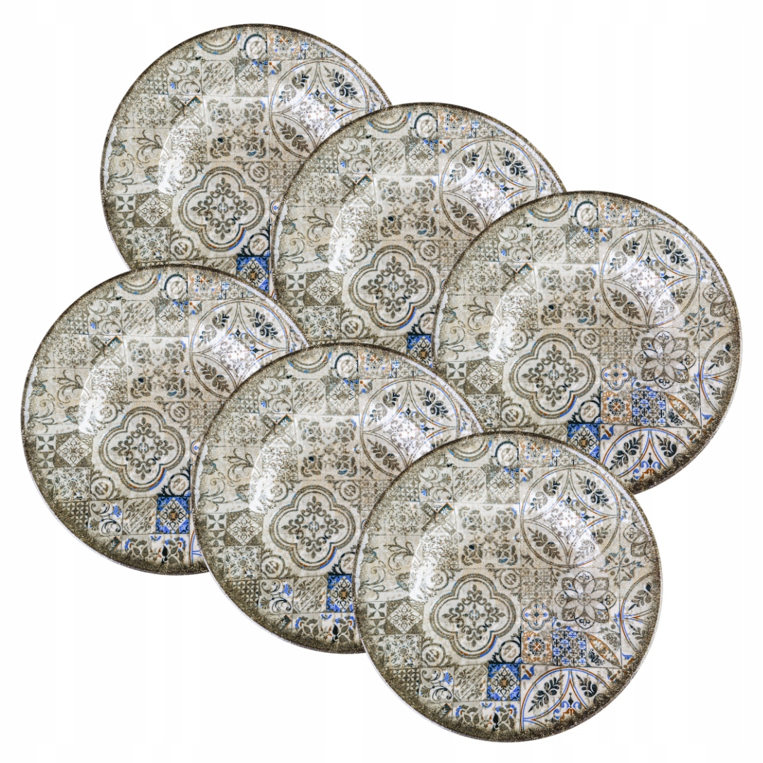Porcelánový obedový tanier okrúhly hlboký na vintage polievku Wilmax 27 cm